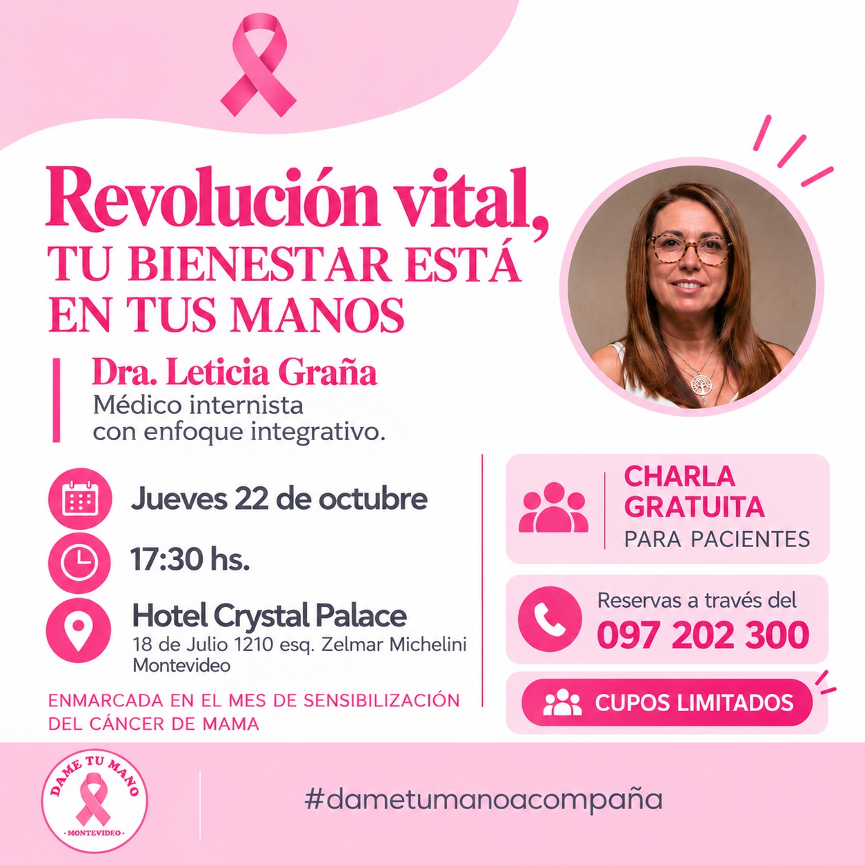 Taller Revolución vital, tu bienestar está en tus manos